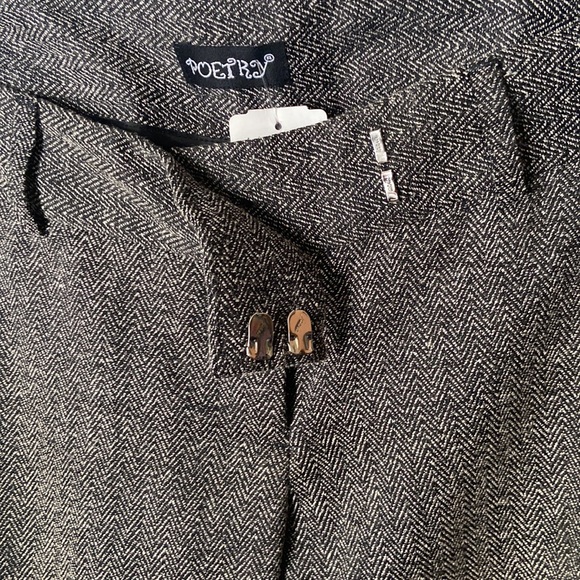 Poetry Gray Low-Rise Wide Leg Pant Size M - Picture 7 of 7